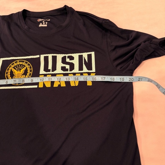 Champion Dark Blue USN Navy Men's Tee - Picture 6 of 7